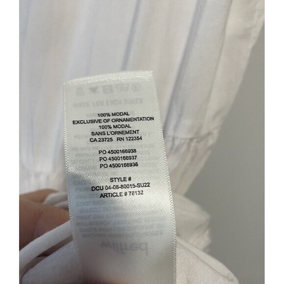 Aritzia Dress Large Womens Wilfred Sidonie Pale Pink Baby Doll Mini Tiered - Picture 7 of 7